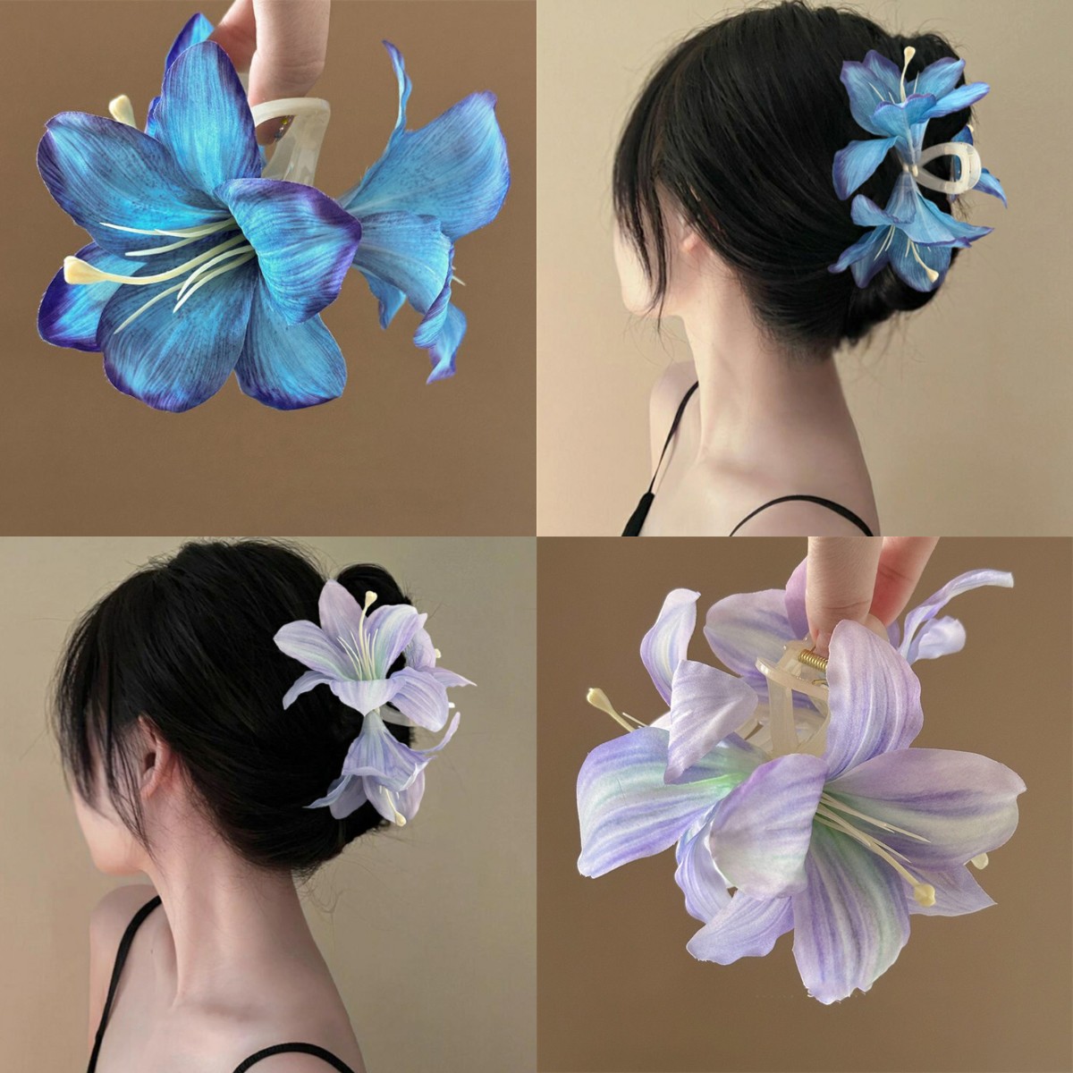 Travel Accessories For Elderly - Super Fairy Emulational Lily Flower Hair