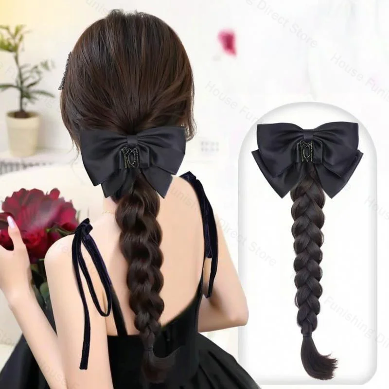 Travel Accessories For Elderly - NEW Claw Clip Bow Wig Ponytail