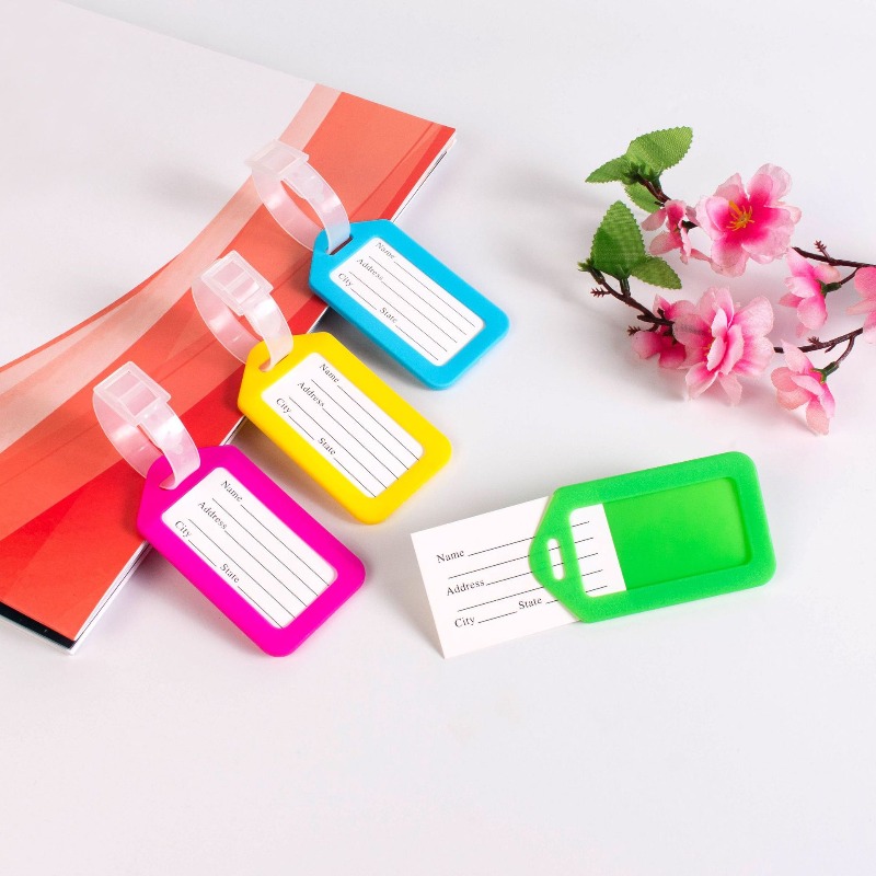 Travel Accessories Bag For Women - 5PCS Luggage Tag Boarding Shipping Plastic