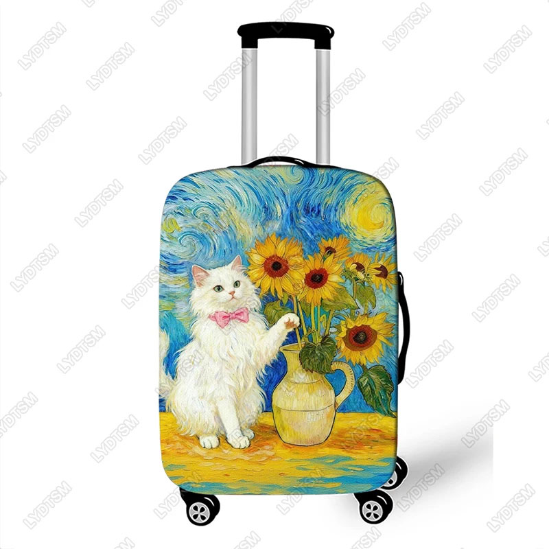 Travel Van Accessories - Oil Painting Black Cat Van Gogh