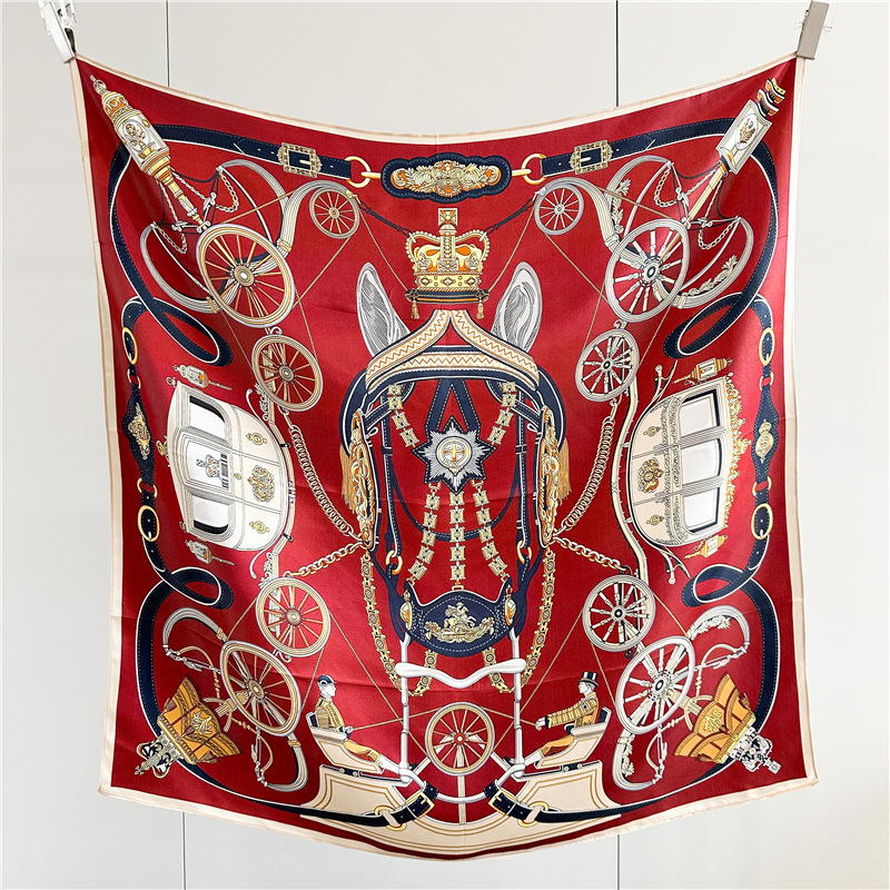 Travel Accessories Bag For Women - 12MM Soft Silk Scarf Women 90CM