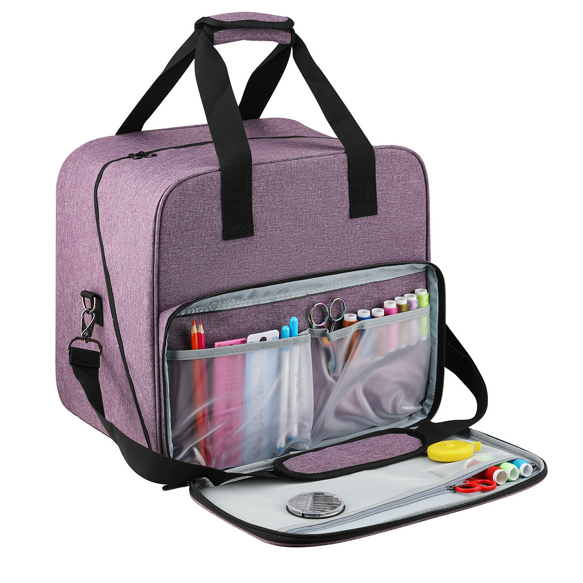 Travel Accessories Bag For Women - Large Sewing Machine Bag Gray Color