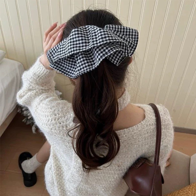 Extra Large Plaid Hair Ties El - Travel Accessories For Elderly review and price