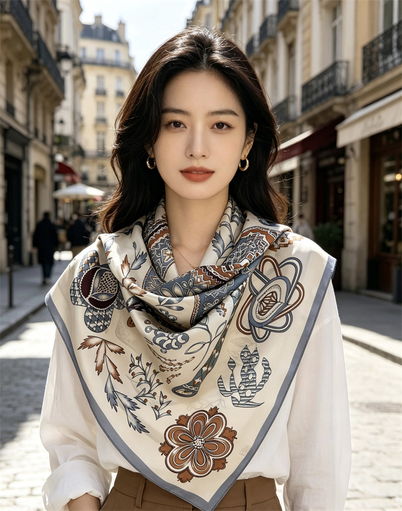 Horse Print Women 90CM Bandana - Travel Accessories Bag For Women review and price