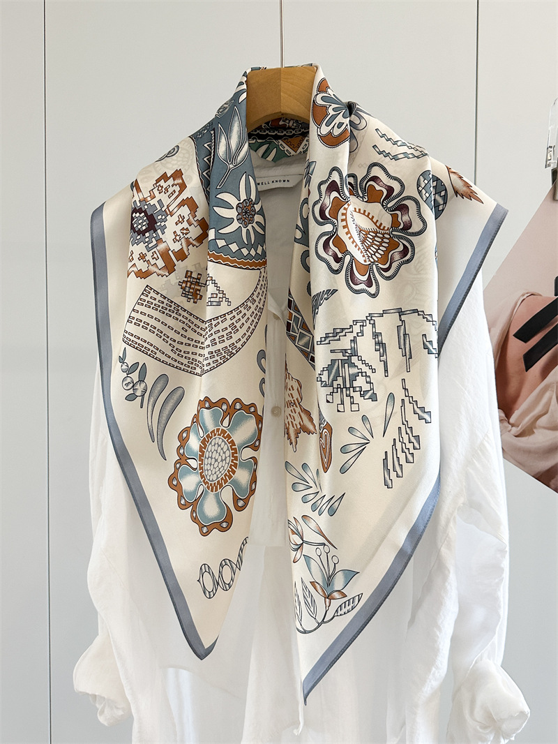 Horse Print Women 90CM Bandana - Travel Accessories Bag For Women review and price