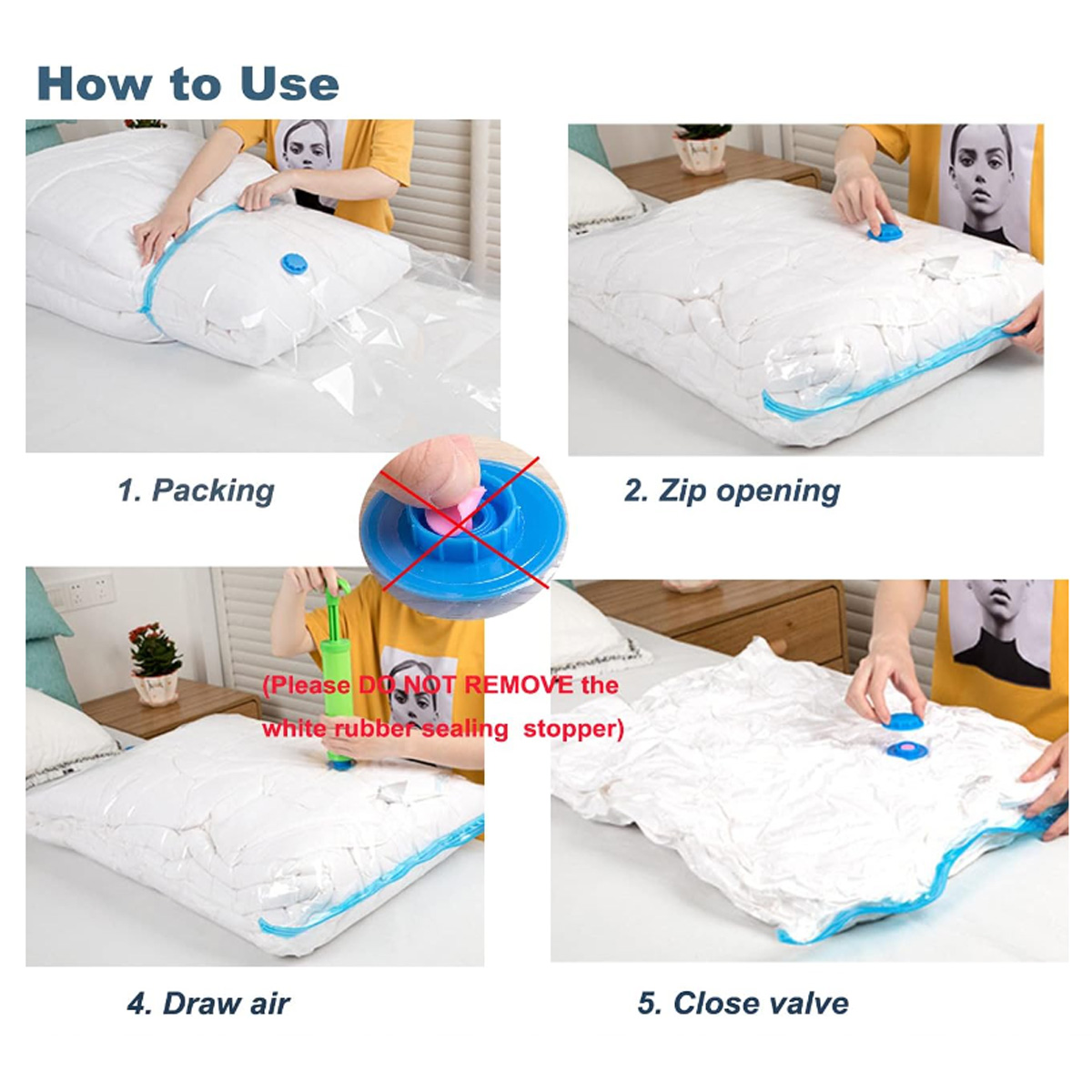 3PCS Vacuum Bag With Valve or  - Travel Accessories In Store review and price