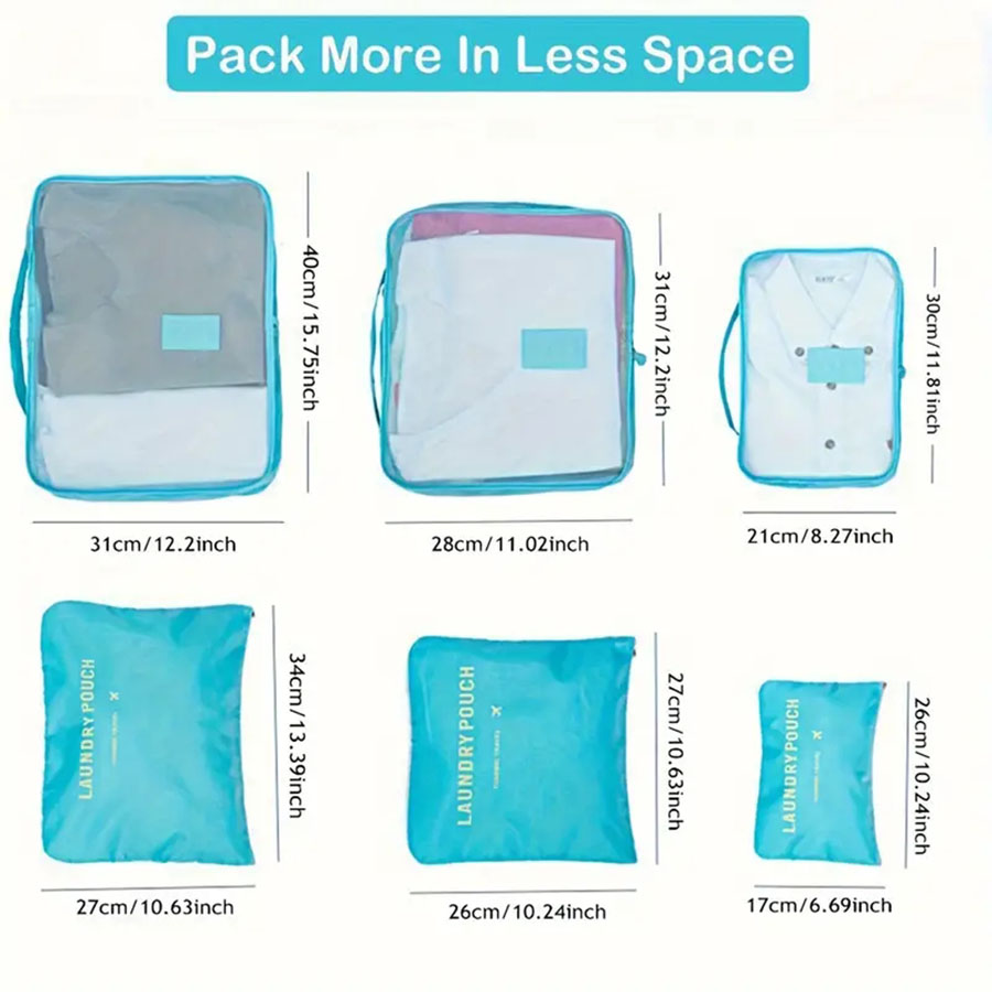 6pcs Travel Organizer Storage  - Travel Accessories Bag For Women review and price
