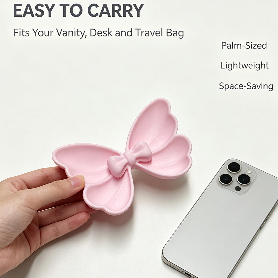 2Pcs Mini Bow-Shaped Jewelry S - Travel Accessories Jewelry review and price