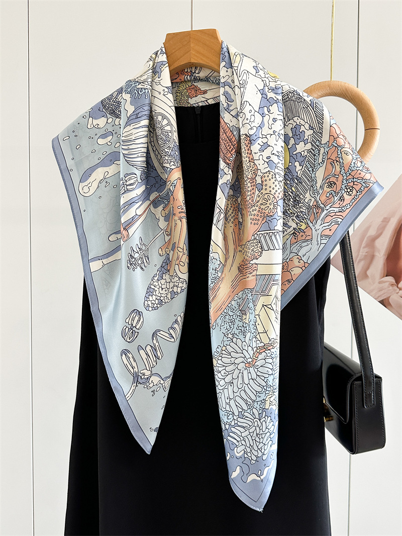 12MM Satin Silk Scarf Women 90 - Travel Accessories Bag For Women review and price