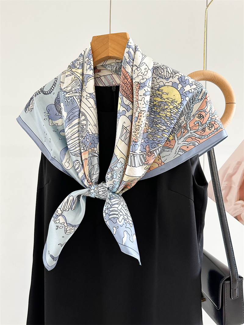 12MM Satin Silk Scarf Women 90 - Travel Accessories Bag For Women review and price