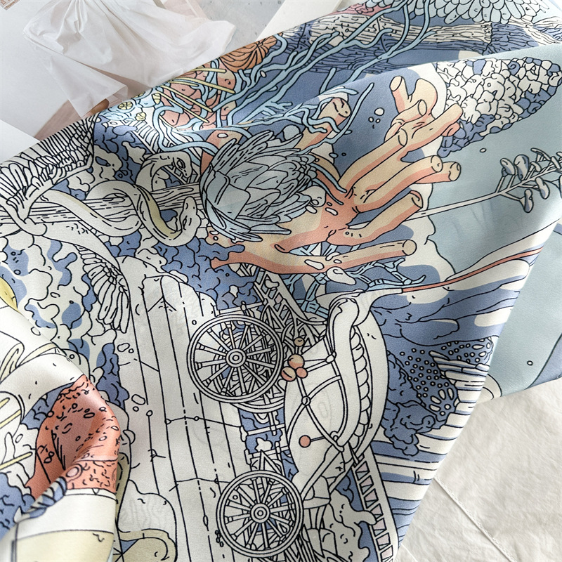 12MM Satin Silk Scarf Women 90 - Travel Accessories Bag For Women review and price