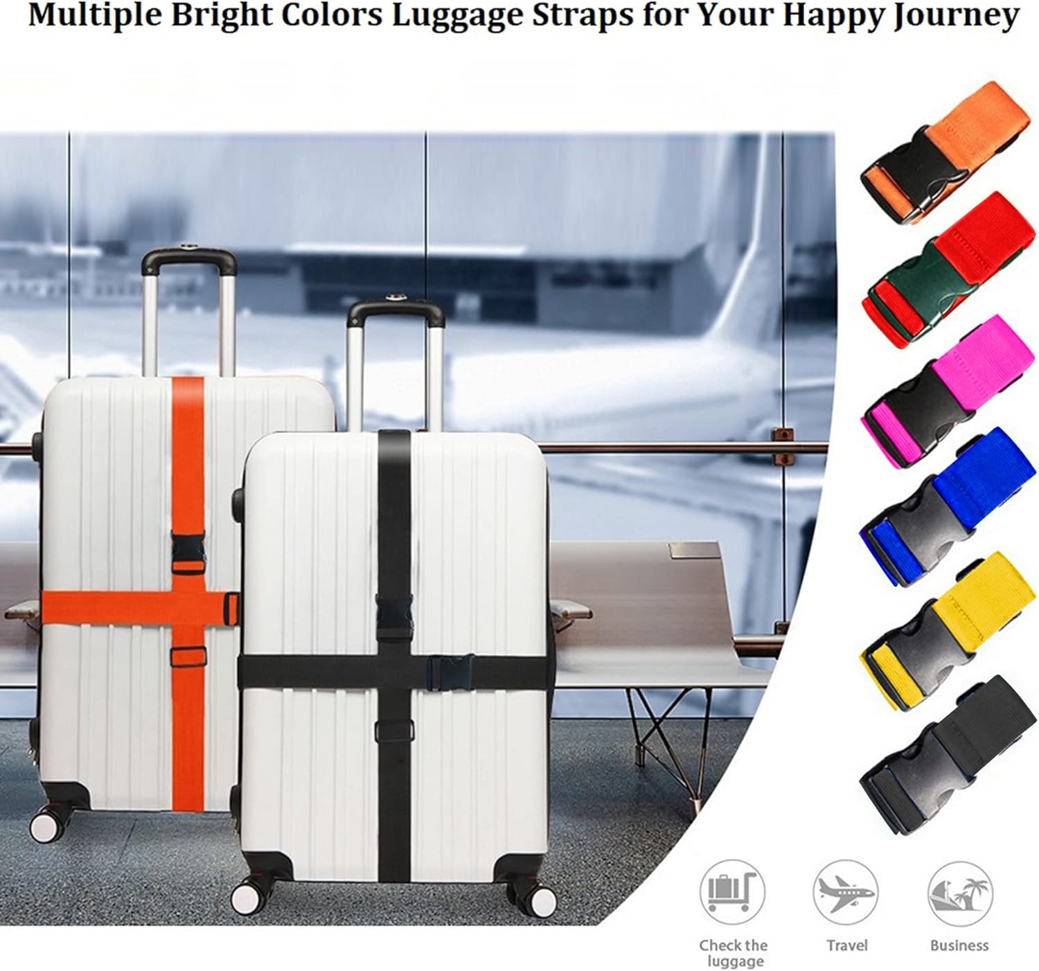 Bright Color Adjustable Luggag - Luggage Strap Belt review and price