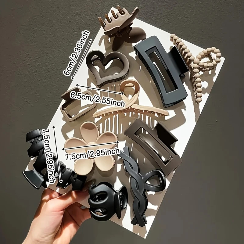 11Pcs Assorted Hair Claw Clips - Travel Accessories For Elderly review and price