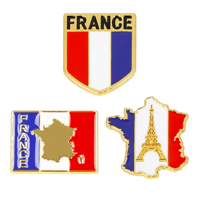 France Flag Enamel Pins Eiffel - Travel Accessories Jewelry review and price