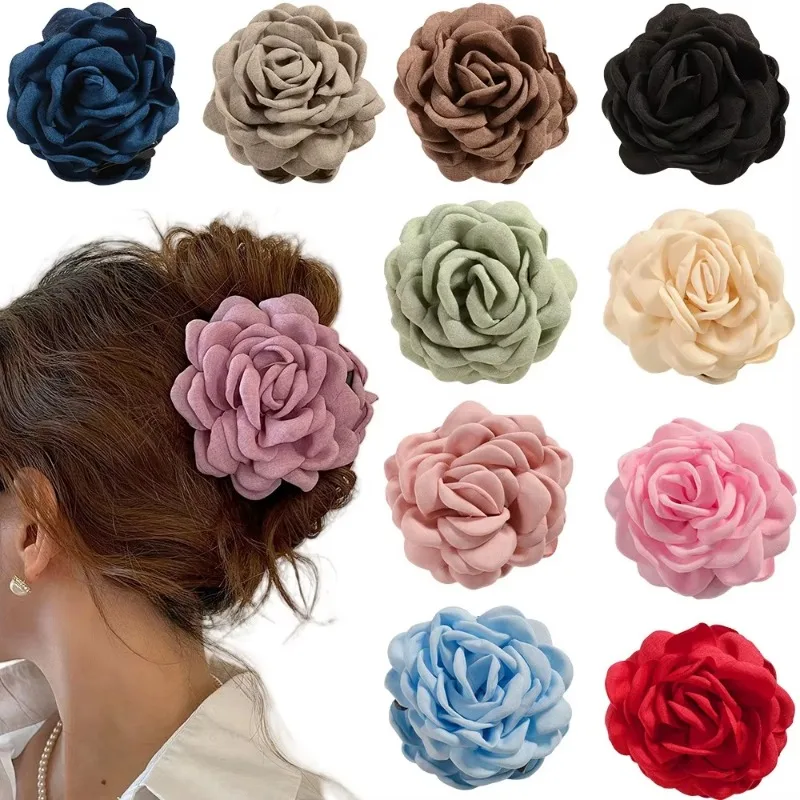 French Fabric Rose Flower Hair - Travel Accessories For Elderly review and price