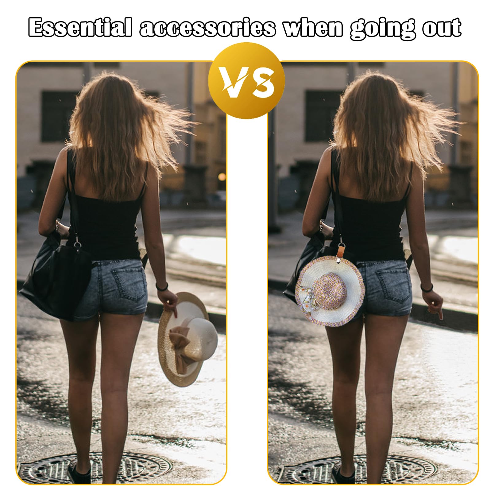 PU Leather Hat Clip for Travel - Travel Accessories Bag For Women review and price
